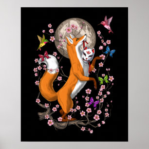 Affiche Fox Cherry Blossom