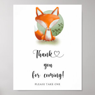 Affiche Fox Cub \ Merci pour venir