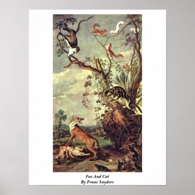 Affiche Fox Et Chat De Frans Snyders (Devant)