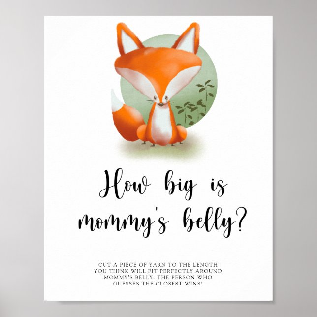 Affiche Fox - How big is mommy's belly game (Devant)