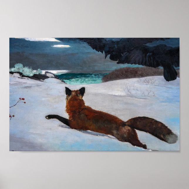 Affiche Fox Hunt par Winslow Homer (Devant)