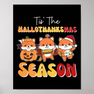 Affiche Fox Noël Halloween Tis' Hallothanksmas Se