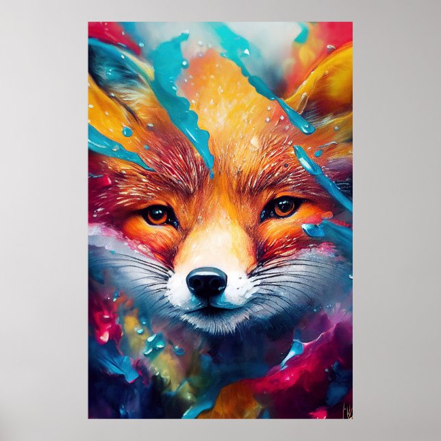Affiche Fox Red fox Animal Discovery Adventure Nature (Devant)