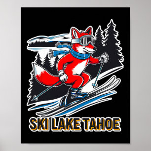 Affiche Fox Ski Alpine Ski Adventure Lake Tahoe Califor