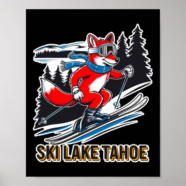 Affiche Fox Ski Alpine Ski Adventure Lake Tahoe Califor (Devant)