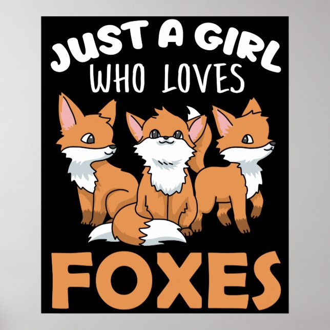 Affiche Fox Toxits Women Fox Toxits Girls Fox Lover Fox (Devant)