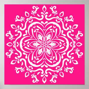 Affiche Foxglove Mandala