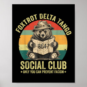Affiche Foxtrot Delta Tango Social Club Protégez notre nat
