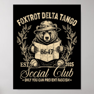 Affiche Foxtrot Delta Tango Social Club Seulement Vous Pou