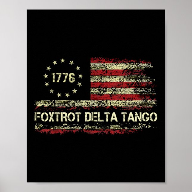 Affiche Foxtrots Delta Tangos Drôle Foxtrots Delta Tangos (Devant)