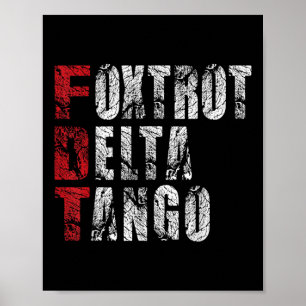 Affiche Foxtrots Delta Tangos Drôle Foxtrots Delta Tangos