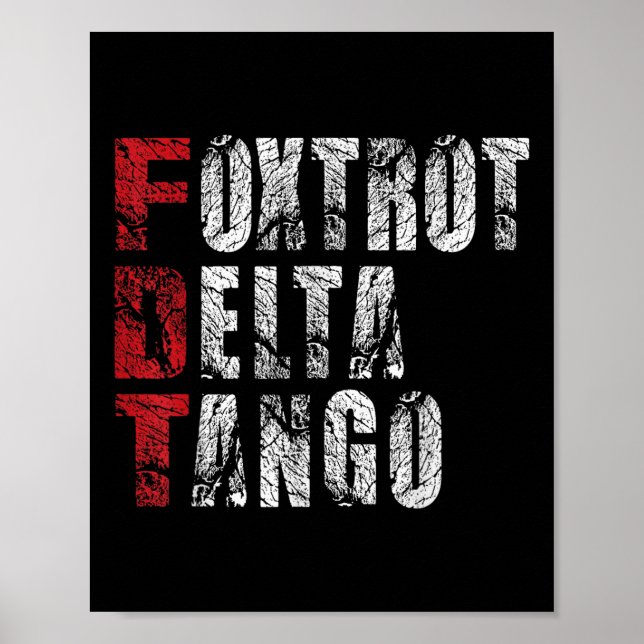 Affiche Foxtrots Delta Tangos Drôle Foxtrots Delta Tangos (Devant)