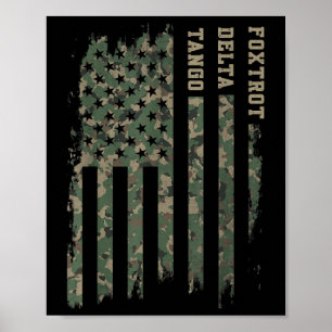 Affiche Foxtrots Delta Tangos Funny Nato Alphabet phonétiq