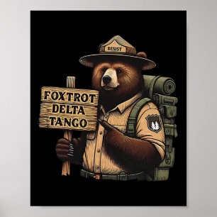 Affiche Foxtrots Delta Tangos résiste à la forêt nationale