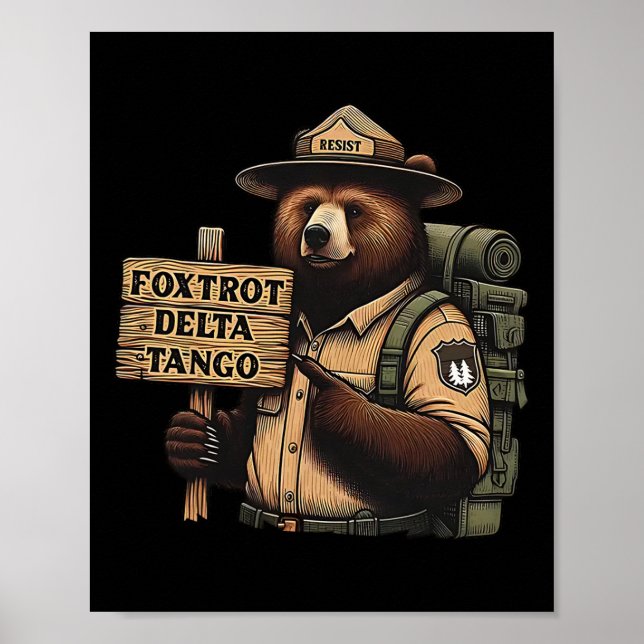 Affiche Foxtrots Delta Tangos résiste à la forêt nationale (Devant)