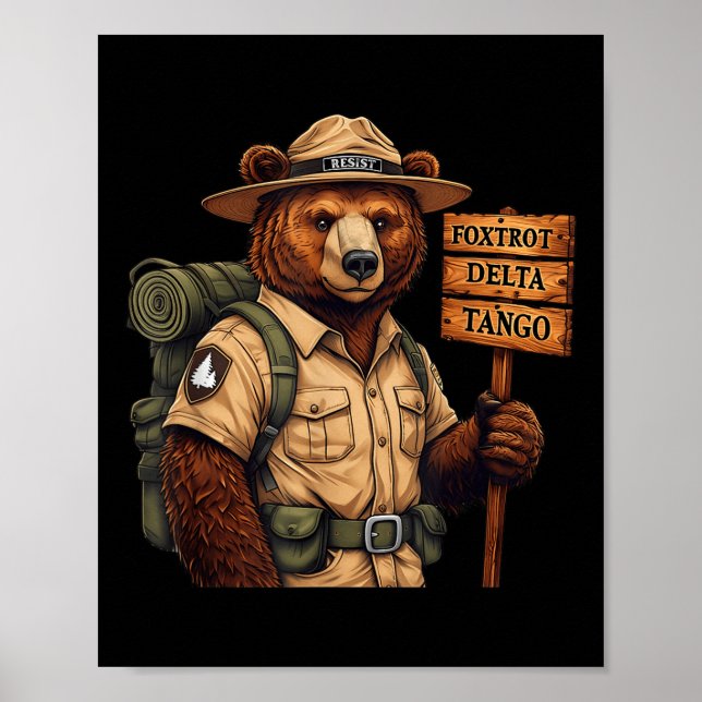 Affiche Foxtrots Delta Tangos résiste à la forêt nationale (Devant)