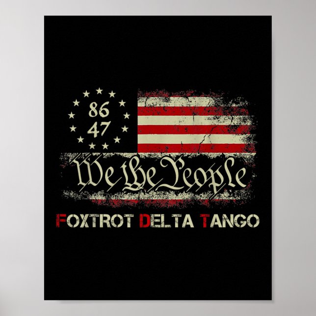 Affiche Foxtrots Drôle Delta Tangos Nous Les Peuples Us Am (Devant)