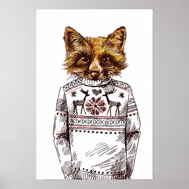 Affiche Foxy habillé Fox (Devant)