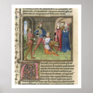 Affiche Fr.120 f.522v Le Knighting of Lancelot de "The