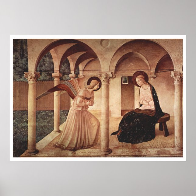 Affiche Fra Angelico - Annonciation (Devant)
