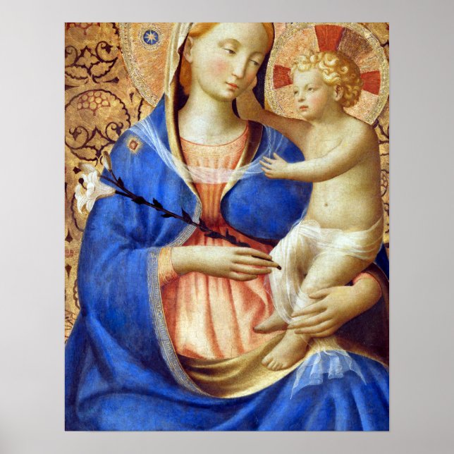 Affiche Fra Angelico Guido di Pietro Madonna de l'humilité (Devant)