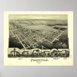 Affiche Frackville, Pennsylvanie (1889)