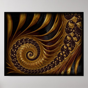 Affiche fractal-199054 spirale fractale mathématiques sans