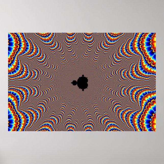 Affiche Fractal Central - Fractal Art (Devant)