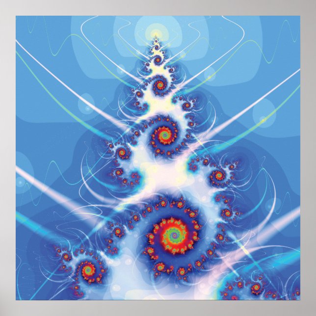 Affiche Fractal Christmas Tree (Devant)