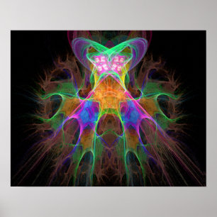 Affiche Fractal Flames Deva