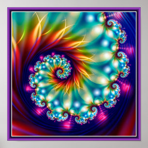 Affiche Fractal floral magnifique