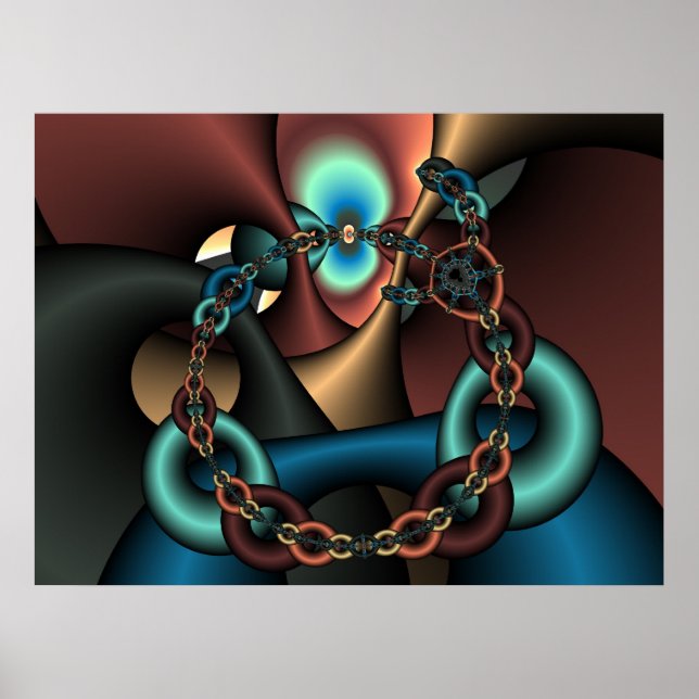 Affiche Fractale 447 (Devant)