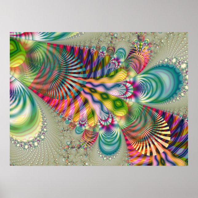 Affiche Fractale 887-2 (Devant)