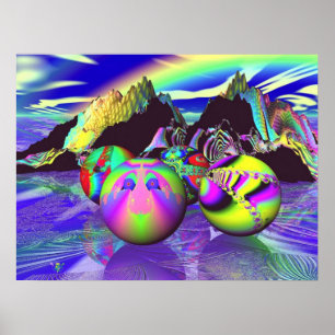 Affiche Fractale Billards