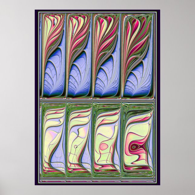 Affiche Fractale de l'aquarium (Devant)