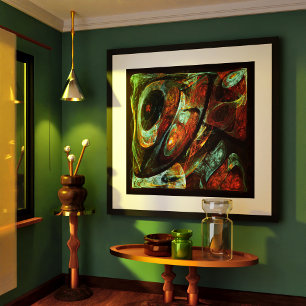 Affiche Fractionner l'art Abstrait