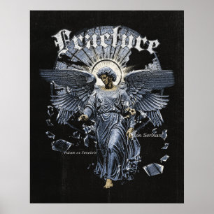 Affiche Fracture - Conception de streetwear gothique