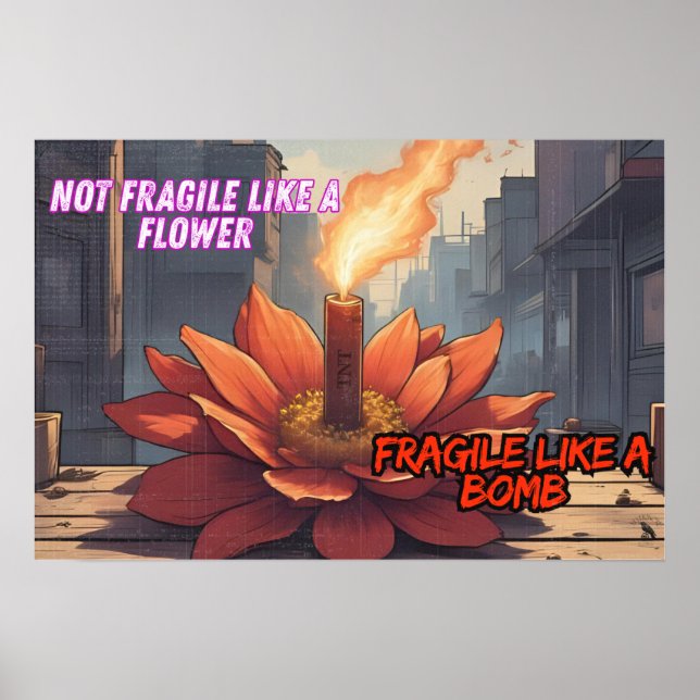 Affiche Fragile comme une bombe (Devant)