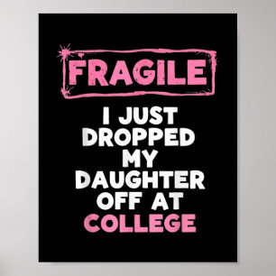 Affiche Fragile Je Viens De Laisser Mon Enfant À L'Univers