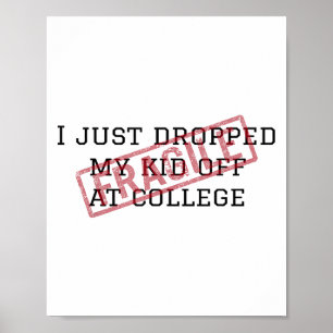 Affiche Fragile Je Viens De Laisser Mon Enfant Au Collège 