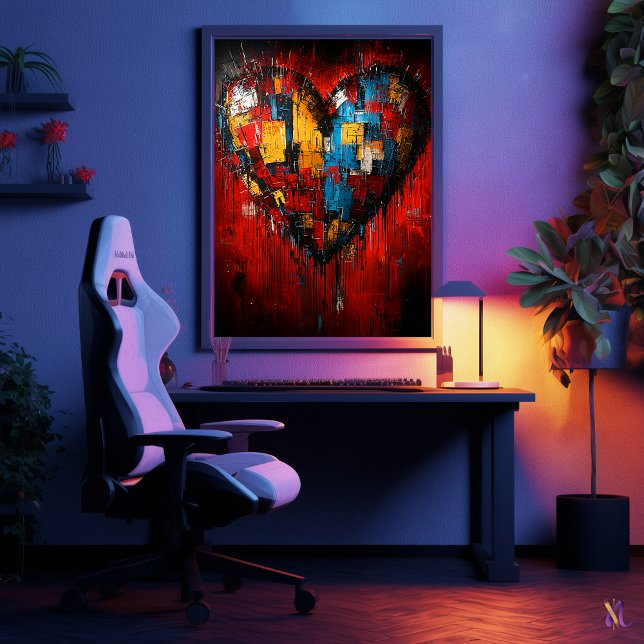 Affiche Fragments d'amour Expressionnisme Contemporain du  (Créateur téléchargé)
