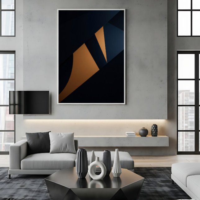 Affiche Fragments Dorés Dynamiques (Créateur téléchargé)