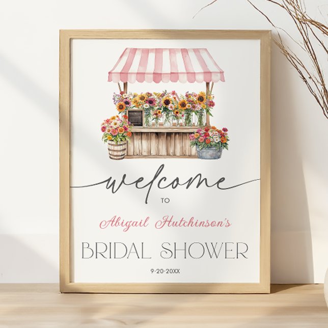 Affiche Fraîchement sorti de la Fête des mariées du marché (Fresh off the Market Bridal Shower - 16x20 Poster)