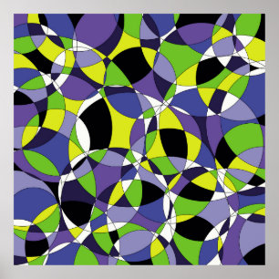 Affiche Fraîcheur coloré abstrait motif abstrait, art, g
