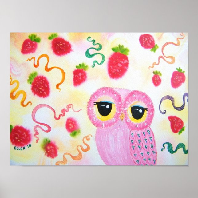 Affiche fraise (Devant)