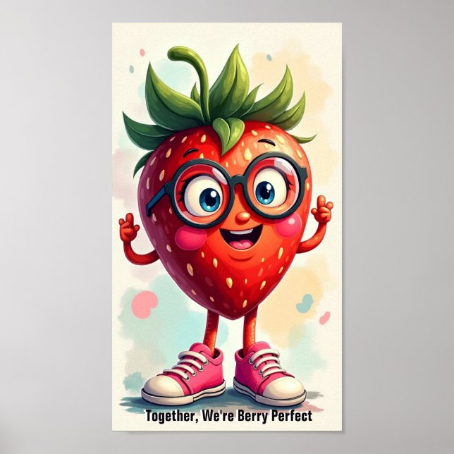 Affiche Fraise (Devant)
