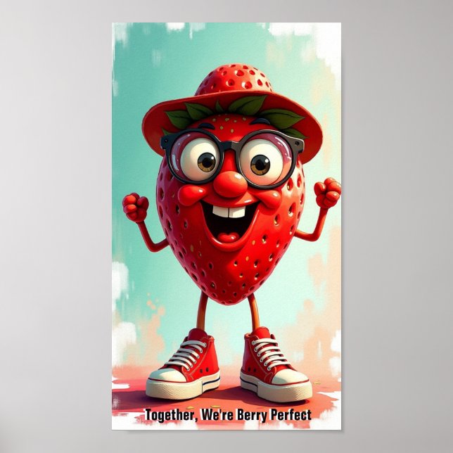 Affiche Fraise (Devant)