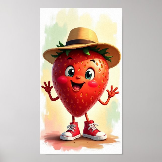 Affiche Fraise (Devant)