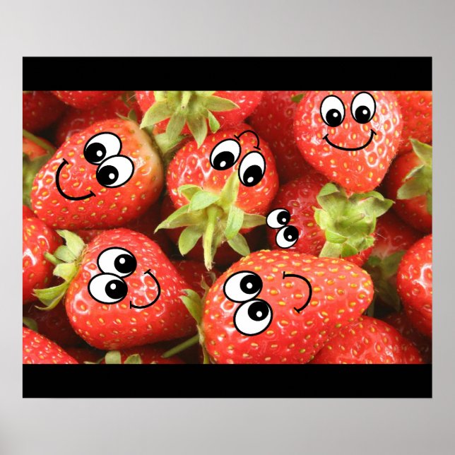 Affiche Fraise (Devant)