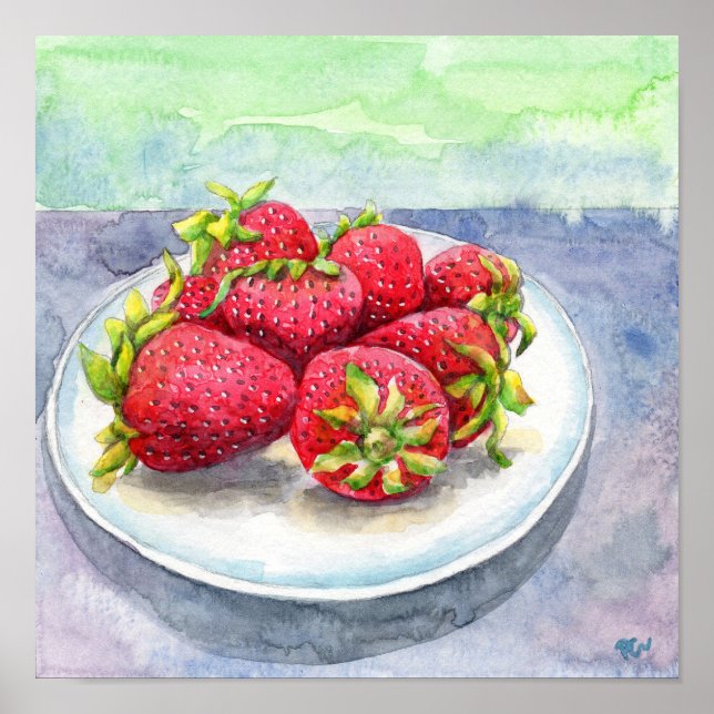 Affiche Fraise (Devant)